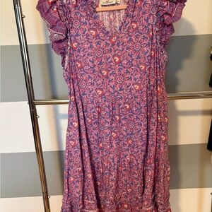 Vineyard Vines Pink and Purple Floral Mini Dress